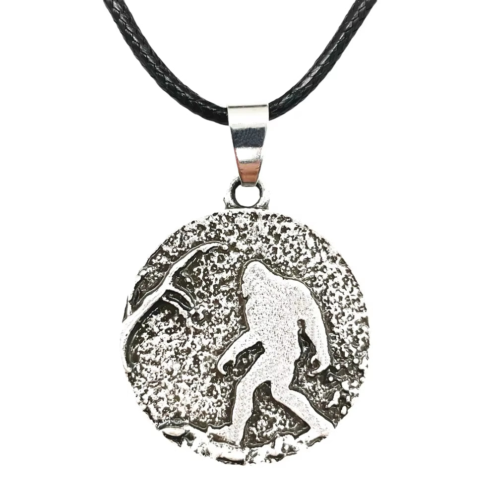 Camping Jewelry Bigfoot Pendant Necklace