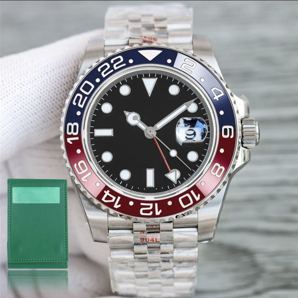 Mens Watch Designer Watches High Quality with Box Automatic Mechanical 2813 Movement Watches Men Ceramic Bezel Stainless Steel Luminous Waterproof Wristwatch