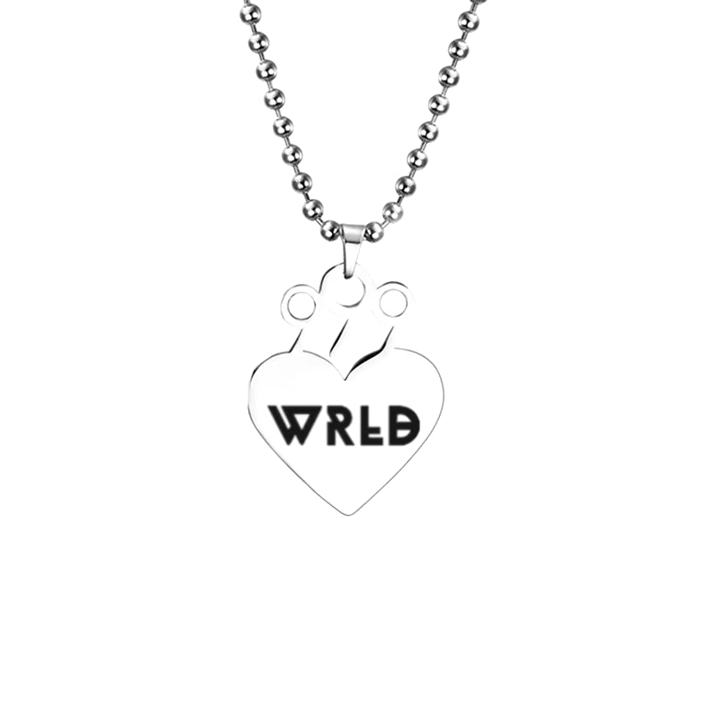 Juice WRLD Pendant Necklace Beads Stainless Steel Necklace for Women Man Fans Gift Collares Mujer Gargantilha Collier Femme